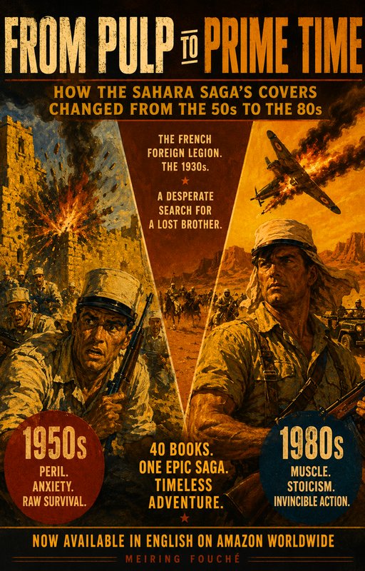 From Pulp to Prime Time: How the Sahara Saga's Covers Changed from the 50s to the 80s